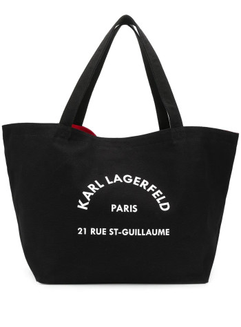karl lagerfeld handbag womank rsg canvas shopper - a1w50006 999