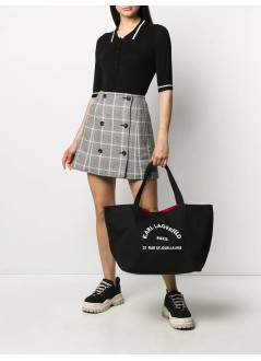 karl lagerfeld handbag womank rsg canvas shopper - a1w50006 999