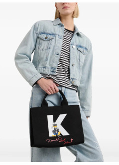 karl lagerfeld crossbody womankl x disney sq md shopper - a3w50102 999