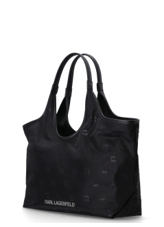 karl lagerfeld handbag womanikon nylon aop soft md tote - a3w30116 2de