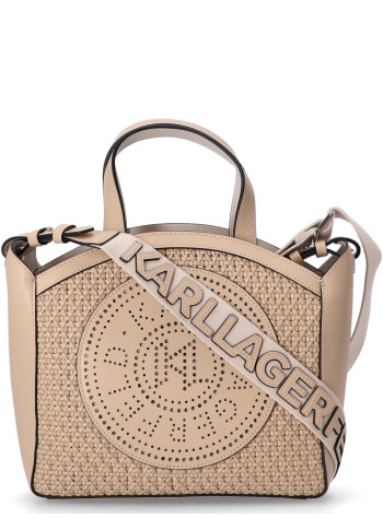 karl lagerfeld crossbody mujer k circle sm tote woven - a3w30062 1kx
