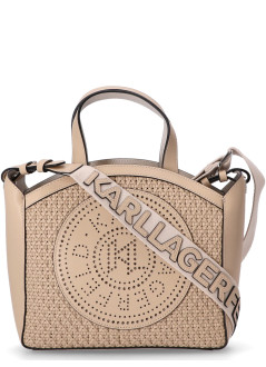 karl lagerfeld crossbody womank circle sm tote woven - a3w30062 1kx