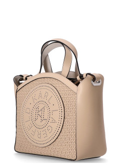 karl lagerfeld crossbody womank circle sm tote woven - a3w30062 1kx