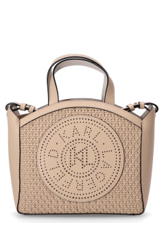 karl lagerfeld crossbody womank circle sm tote woven - a3w30062 1kx