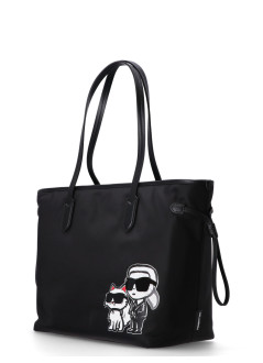 karl lagerfeld handbag mujer ikon nylon sketch duo tote - a2w30179 999