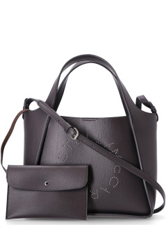 stella mccartney crossbody mujer logo crossbody tote bag eco embossed grainy alter mat - 513860wp0563 1164