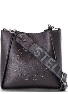 stella mccartney crossbody mujer logo crossbody bag eco embossed grainy alter mat - 700073wp0563 1164