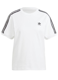adidas originals top woman3 stripe tee - ir8051 white