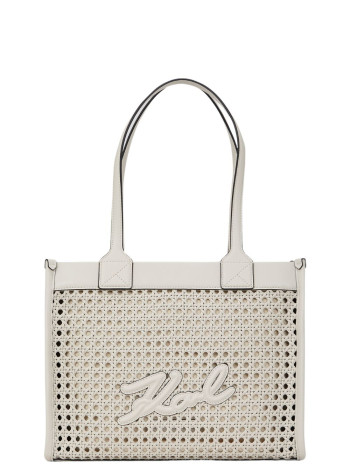 karl lagerfeld crossbody mujer k skuare md tote woven - a2w30052 252
