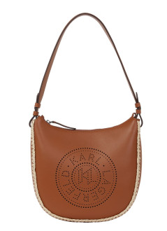 karl lagerfeld crossbody womank circle moon shb raffia whip - a2w30015 1an