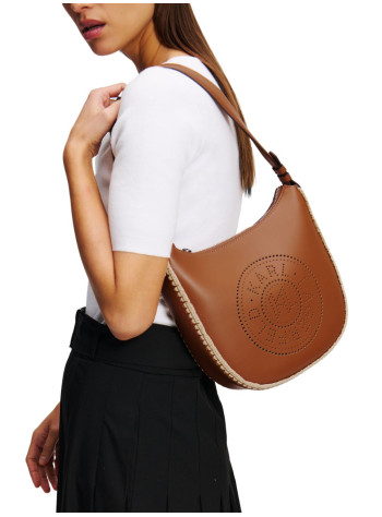 karl lagerfeld crossbody womank circle moon shb raffia whip - a2w30015 1an 2