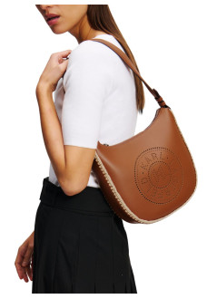 karl lagerfeld crossbody womank circle moon shb raffia whip - a2w30015 1an