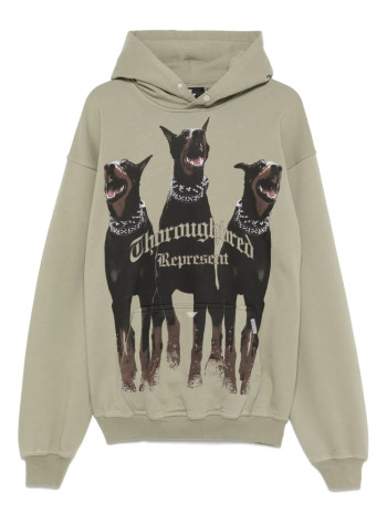 represent sudadera hombre thoroughbred hoodie - mlm41134 khaki