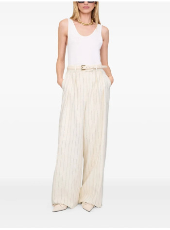 anine bing pantalon mujer lou trouser - a0310863mtl66 multi 2