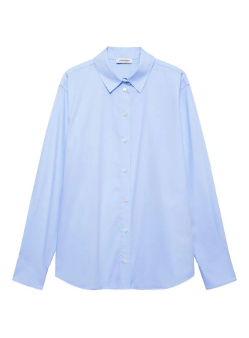 anine bing shirt womanessie shirt - a0711189lh26 light blue