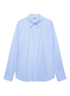 anine bing camiseria mujer essie shirt - a0711189lh26 light blue
