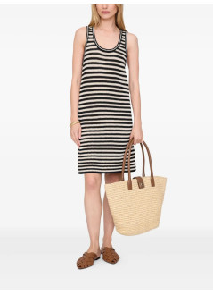 anine bing dress womanarie dress - a0211448mtl81 white black