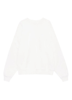 anine bing sweater womanmiles sweatshirt framed monogram - a0811205ofw1 off white