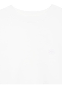 anine bing sweater womanmiles sweatshirt framed monogram - a0811205ofw1 off white