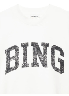 anine bing top mujer jay sweatshirt bing - a0811002ofw1 off white