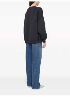 anine bing sweater womanmiles sweatshirt anine bing - a0810025009 washed black