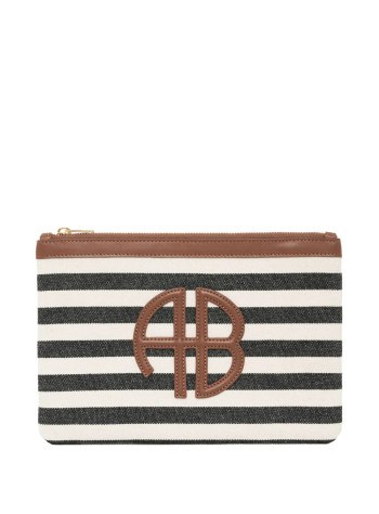 anine bing clutch mujer lili pouch - a1311063mtl1 multi