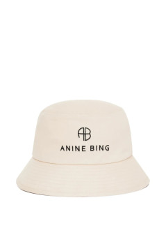 anine bing gorras mujer nicks bucket hat - a1211321ivy30 ivory