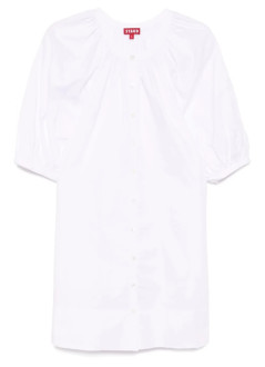 staud vestido mujer mini vincent dress - 907905 wht
