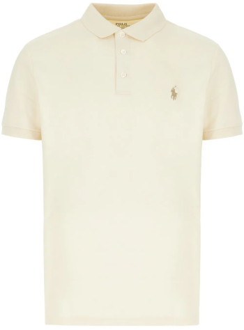 polo ralph lauren polo mansskcplktm1-short sleeve-polo shirt - 710941439020 andover cream c8599