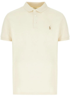 polo ralph lauren polo mansskcplktm1-short sleeve-polo shirt - 710941439020 andover cream c8599