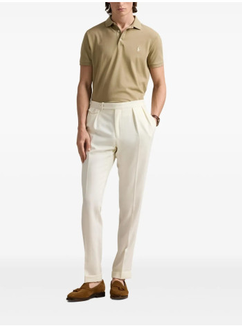 polo ralph lauren polo mansskcplktm1-short sleeve-polo shirt - 710941439021 classic khaki c8125 2