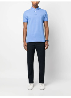 polo ralph lauren polo mansskccmslm1-short sleeve-knit - 710782592012 harbor island blue c7998