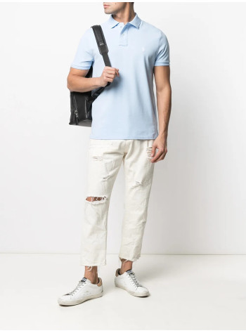 polo ralph lauren polo mansskccmslm1-short sleeve-knit - 710782592013 office blue c1750 2