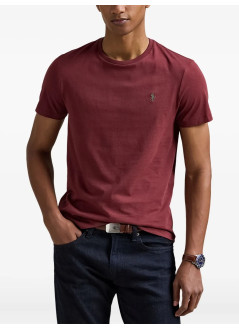 polo ralph lauren camiseta hombre sscncmslm2-short sleeve-t-shirt - 710671438424 red wine c5546