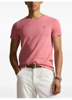 polo ralph lauren t-shirt mansscncmslm2-short sleeve-t-shirt - 710671438433 desert rose c7524