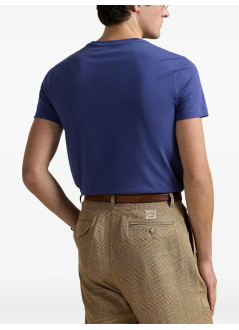polo ralph lauren t-shirt mansscncmslm2-short sleeve-t-shirt - 710671438427 earth blue c8135