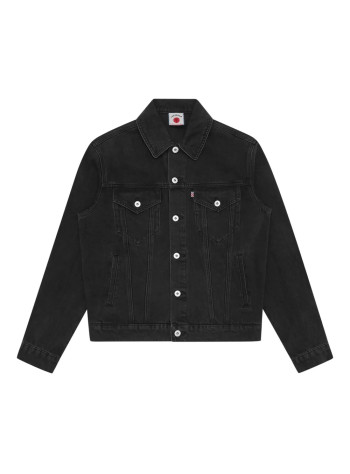 icecream outerwear manrunning dog denim trucker jacket - icd25201 black