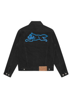 icecream outerwear manrunning dog denim trucker jacket - icd25201 black