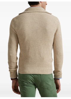 polo ralph lauren sweater manlstxtyokehz-long sleeve-pullover - 710941101004 natural cream hthr