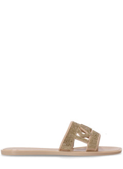 karl lagerfeld sandal womanjelly iii sparkle cut out - kl80005s vgd