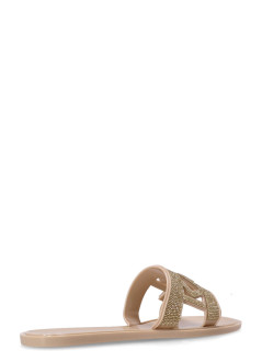 karl lagerfeld sandal womanjelly iii sparkle cut out - kl80005s vgd