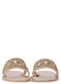 karl lagerfeld sandal womanjelly iii sparkle cut out - kl80005s vgd