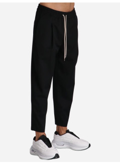 drôle de monsieur pant  manle pantalon cropped - permbp167pl127bl black