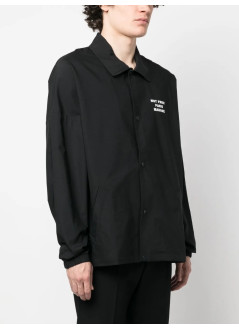 drôle de monsieur outerwear hombre la veste slogan - permjt183pa014bl black