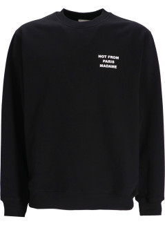drôle de monsieur sweater manle sweatshirt slogan - permsw149co127bl black