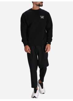 drôle de monsieur sweater manle sweatshirt slogan - permsw149co127bl black