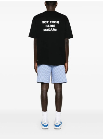 drôle de monsieur camiseta hombre le t-shirt slogan - permts203co002bl black 2