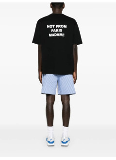 drôle de monsieur camiseta hombre le t-shirt slogan - permts203co002bl black