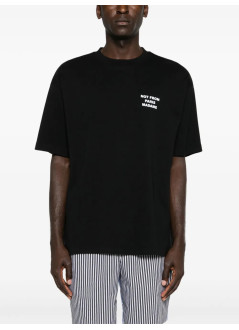 drôle de monsieur camiseta hombre le t-shirt slogan - permts203co002bl black
