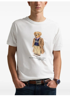 polo ralph lauren camiseta hombre sscncmslm1-short sleeve-t-shirt - 710974584001 pf25 white hrtg bear